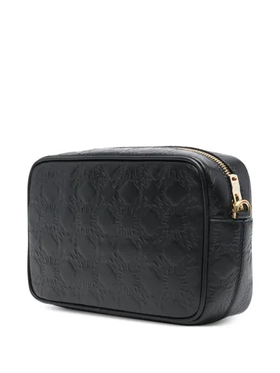 Amiri Ma Quad Embossed-pattern Messenger Bag In Black