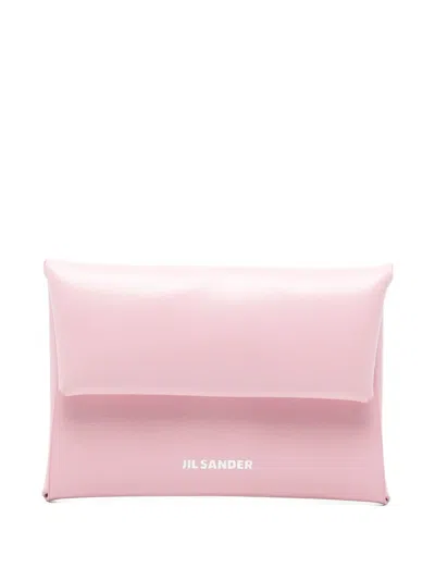 Jil Sander Flap Wallet In Brown