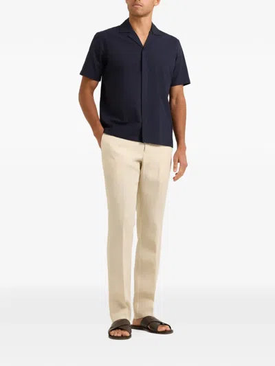 Orlebar Brown Maitan Cotton Shirt In Black