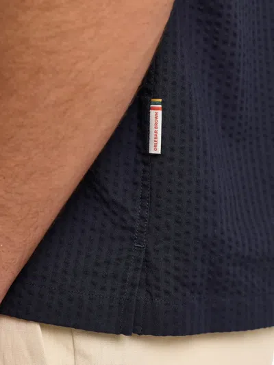 Orlebar Brown Maitan Cotton Shirt In Black