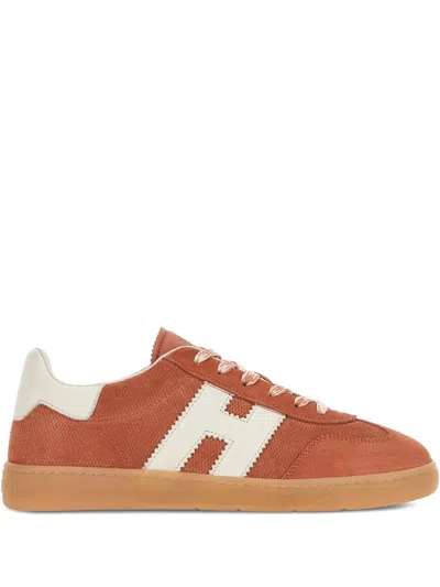 Hogan Cool Suede Sneakers In Brown