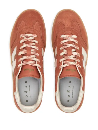 Hogan Cool Suede Sneakers In Brown