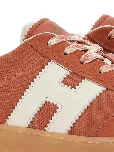 Hogan Cool Suede Sneakers In Brown