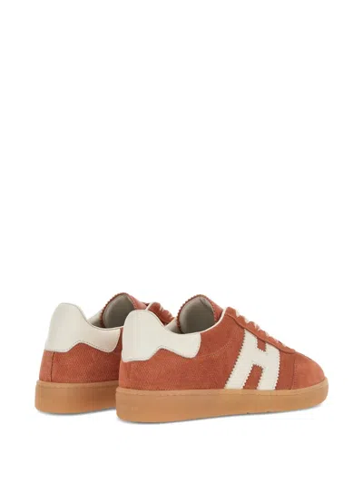 Hogan Cool Suede Sneakers In Brown