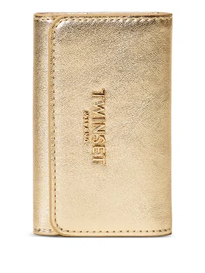 Twinset Metallic Keyring In Gold
