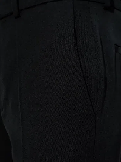 Attico Turn-up Hem Trousers In Black