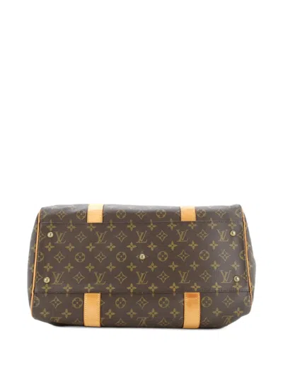 Pre-owned Louis Vuitton Carryall Handbag Monogram Canvas Satchel In Brown