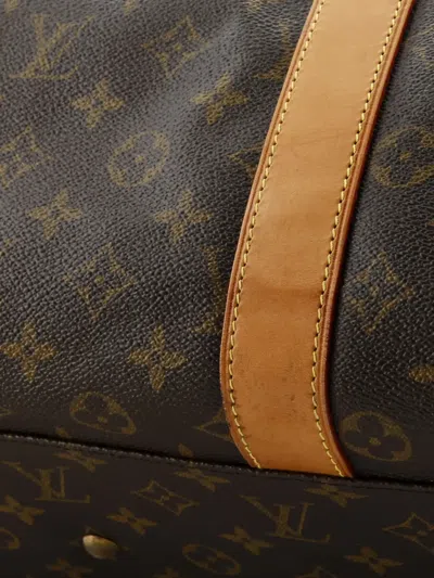 Pre-owned Louis Vuitton Carryall Handbag Monogram Canvas Satchel In Brown