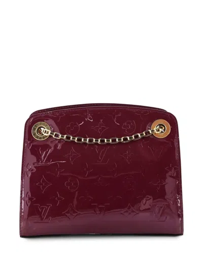 Pre-owned Louis Vuitton Virginia Handbag Monogram Vernis Pm Shoulder Bag In Purple
