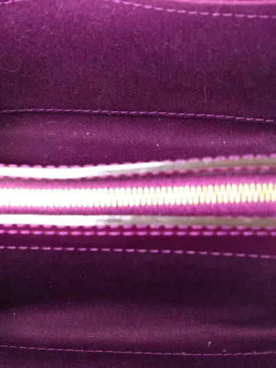Pre-owned Louis Vuitton Virginia Handbag Monogram Vernis Pm Shoulder Bag In Purple