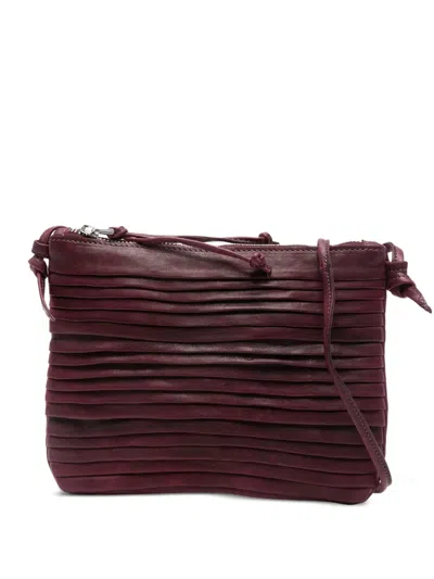 Sommet Countryrow Pleated Cross Body Bag In Red