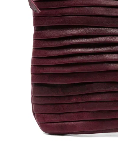 Sommet Countryrow Pleated Cross Body Bag In Red