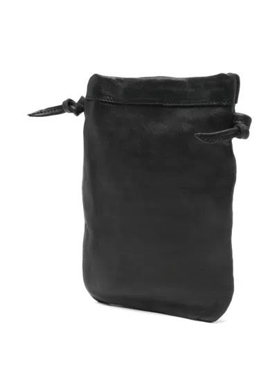 Sommet Pleated Knot Cross Body Bag In Black