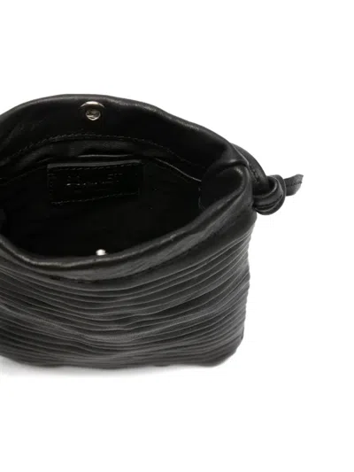 Sommet Pleated Knot Cross Body Bag In Black