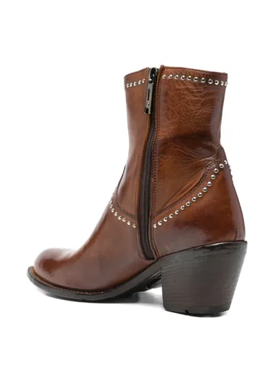Lemargo 65mm Studded Boots In Brown
