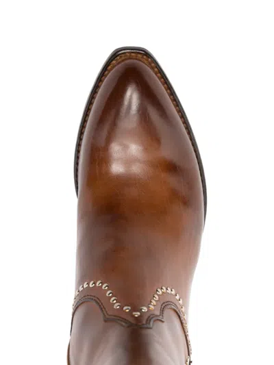 Lemargo 65mm Studded Boots In Brown