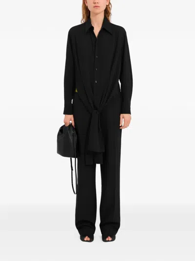 Mm6 Maison Margiela Button-fastening Shirt In Black