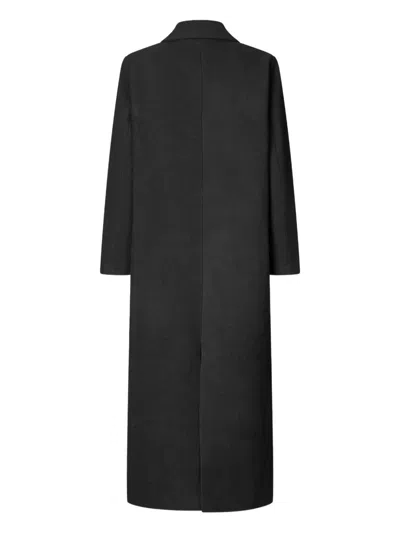 Samsoe & Samsoe Sajill Double-breasted Coat In Black