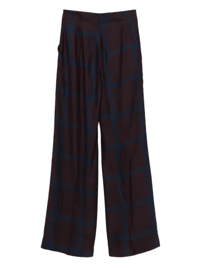 Gianluca Capannolo Geometric Trousers In Purple