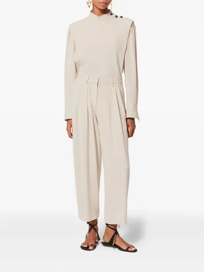 Isabel Marant Felissa Button-detail Top In Neutral