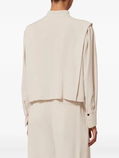 Isabel Marant Felissa Button-detail Top In Neutral