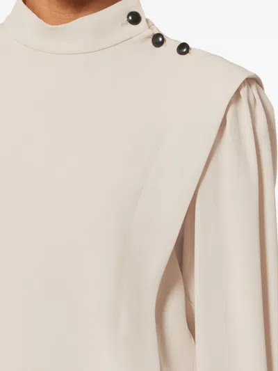 Isabel Marant Felissa Button-detail Top In Neutral