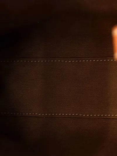 Pre-owned Celine Vertical Cabas Triomphe Coated Canvas Small Tote Bag In Brown