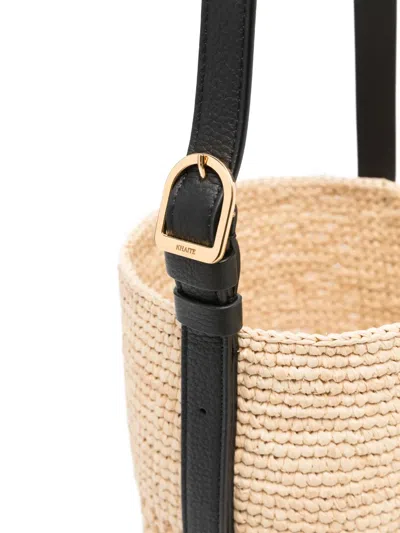 Khaite Small Billie Woven Bucket Bag In Multi