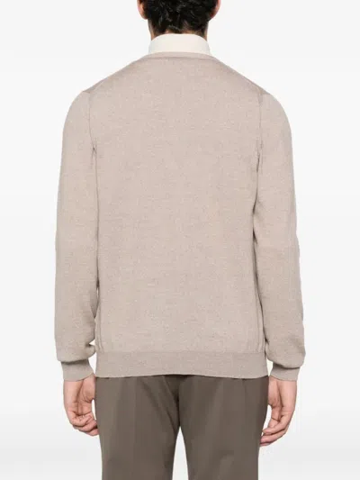 Giuuno Buttoned Cardigan In Brown