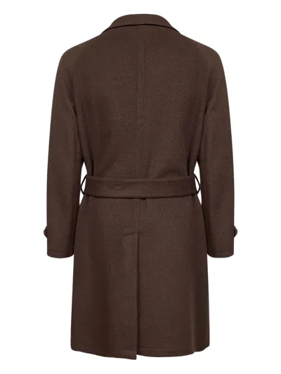 D4.0 Belted Coat In Brown