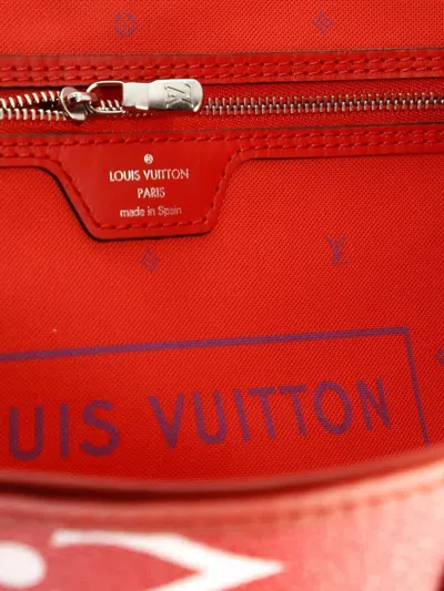 Pre-owned Louis Vuitton Neverfull Nm Limited Edition Escale Monogram Giant Mm Tote Bag In Red