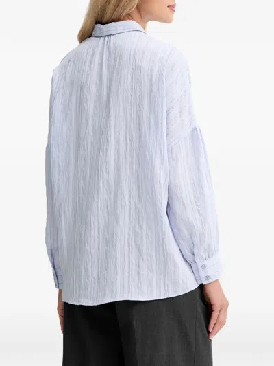 Sessun Striped Buttoned Top In Blue