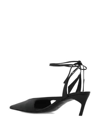 Attico Diane Ankle-tie Pumps In Black