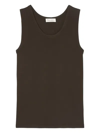 Marc O'polo Sleeveless Tank Top In Brown