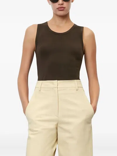Marc O'polo Sleeveless Tank Top In Brown