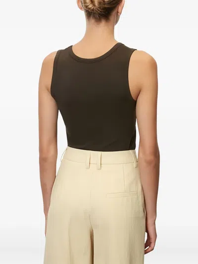 Marc O'polo Sleeveless Tank Top In Brown