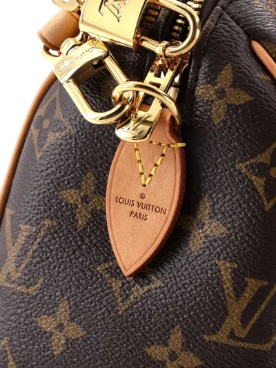 Pre-owned Louis Vuitton Speedy Bandouliere Bag Monogram Canvas 20 Crossbody Bag In Brown