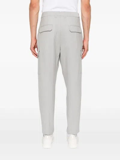 Eleventy Cargo-pockets Trousers In Gray