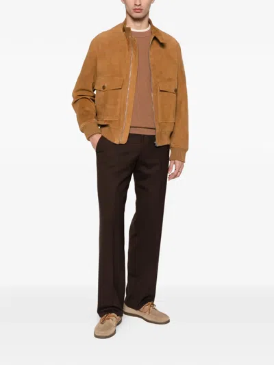 Fursac Crew-neck Sweater In Brown