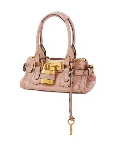 Chloé Chloe Paddington Small Grained Leather Shoulder Bag In Multi