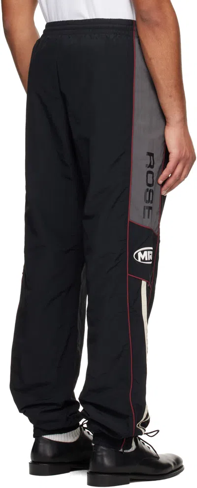 Martine Rose Black & Gray Hockey Track Pants In Black
