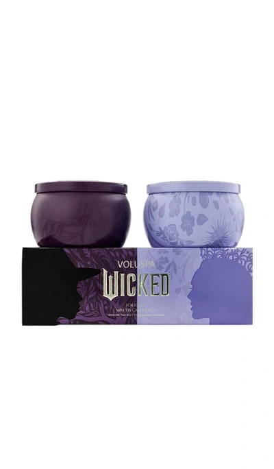 Voluspa Wicked Act Ii Mini Tin Duo Gift Set In Multi