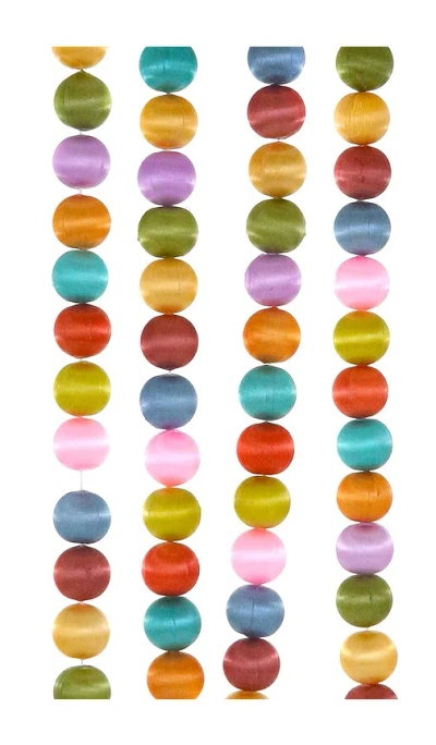 Cody Foster & Co Satin Bauble Garland In Multi