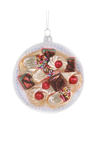 Cody Foster & Co Plated Italian Cookies Ornament In White