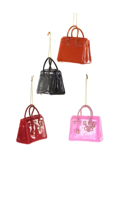 Cody Foster & Co Set Of 4 Luxury Bag Ornaments