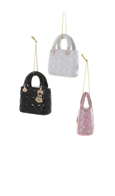 Cody Foster & Co Set Of 3 Posh Handbag Ornaments In Multi