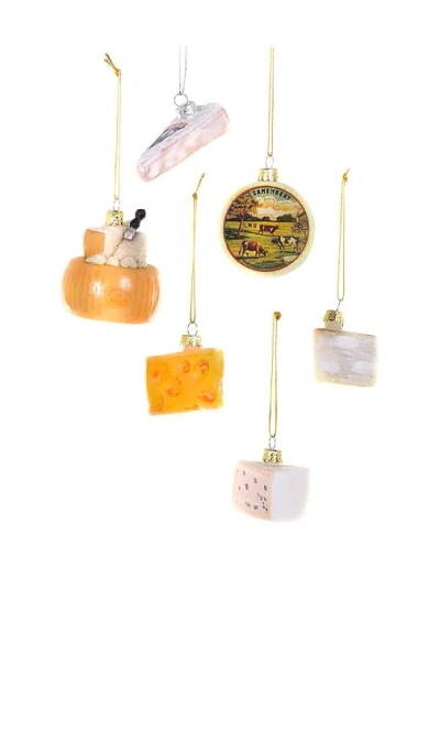 Cody Foster & Co Set Of 6 Tiny Fromage Ornaments In Multi