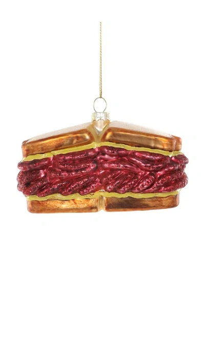Cody Foster & Co Corned Beef Sandwich Ornament In Multi