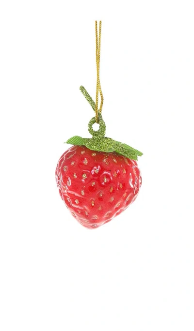 Cody Foster & Co Farm Fresh Strawberry Ornament In Multi