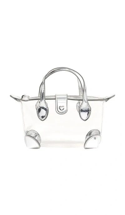 Stoney Clover Lane Clear Pouchette Crossbody Bag In Silver